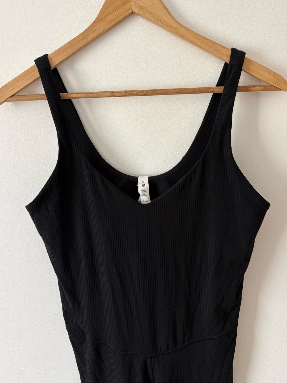 Lululemon Align Bodysuit Jumpsuit Black Size 10 Nulu Yoga One Piece Athleisure - Picture 6 of 12